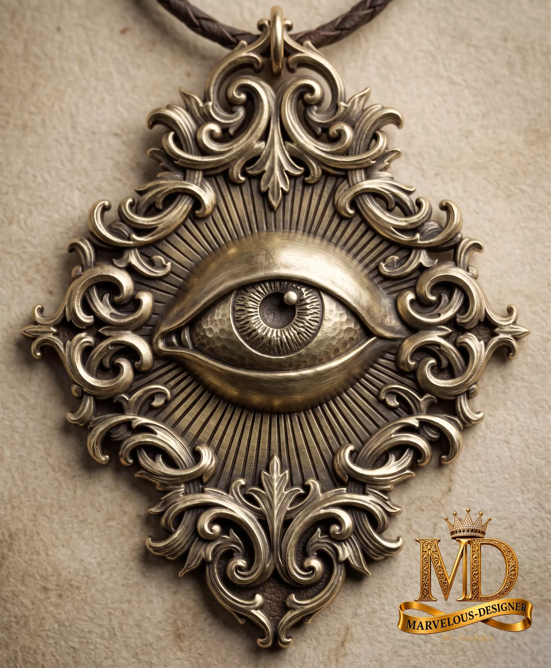 All Seeing Eye Pendant 3D print model
