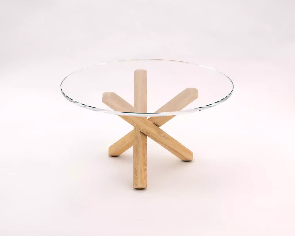 LOUNGE TABLE---Glass tray and crossed tripod  3D model_0