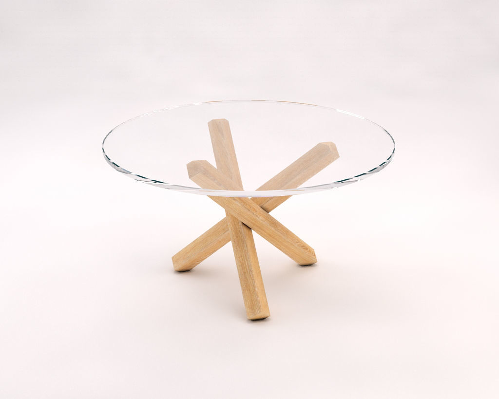 LOUNGE TABLE---Glass tray and crossed tripod  3D model_8