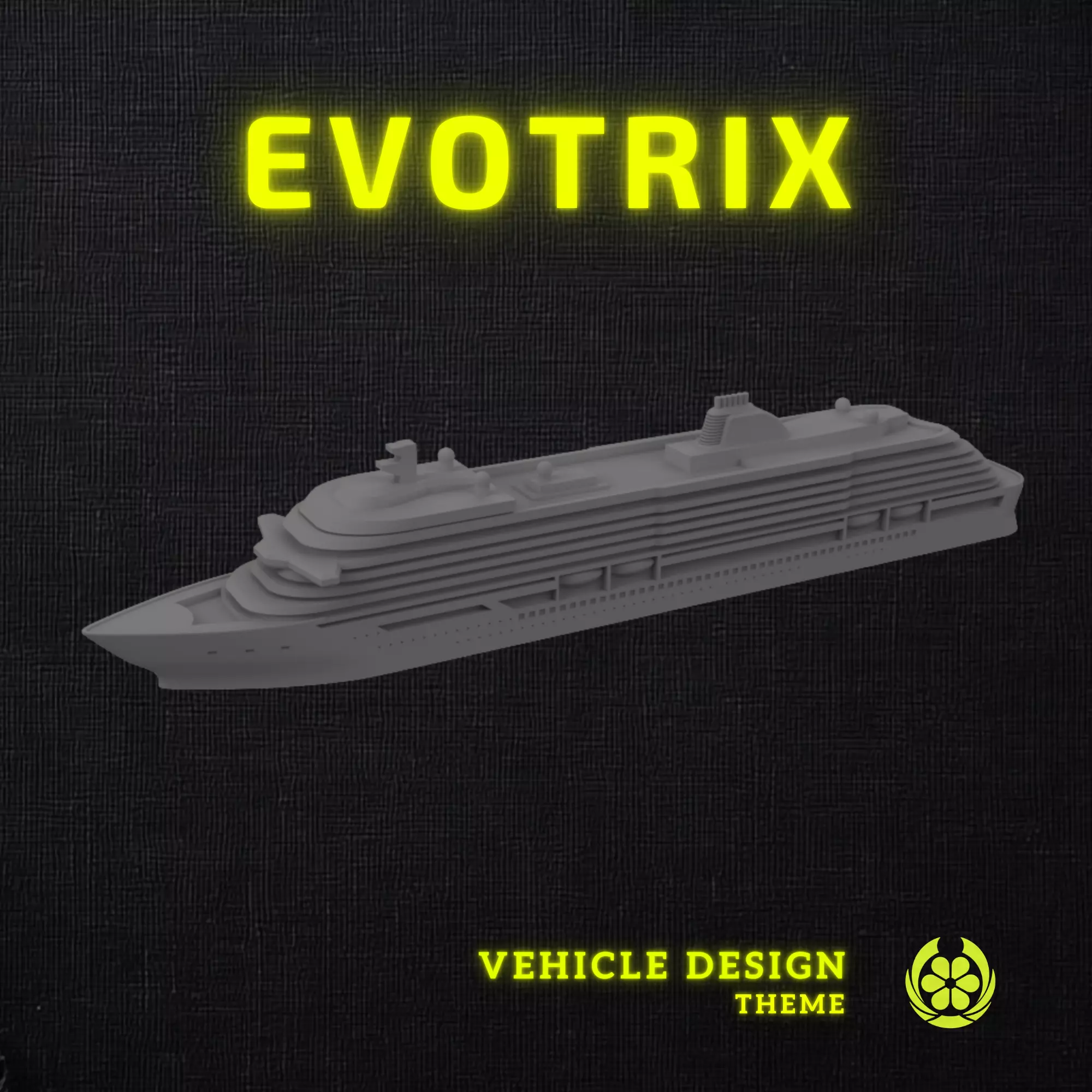 23 Crystal Diamond-Class Cruise Ship - 3D Print 3D print model