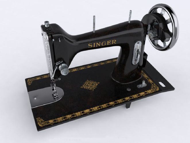 3D Sewing machine 3D model