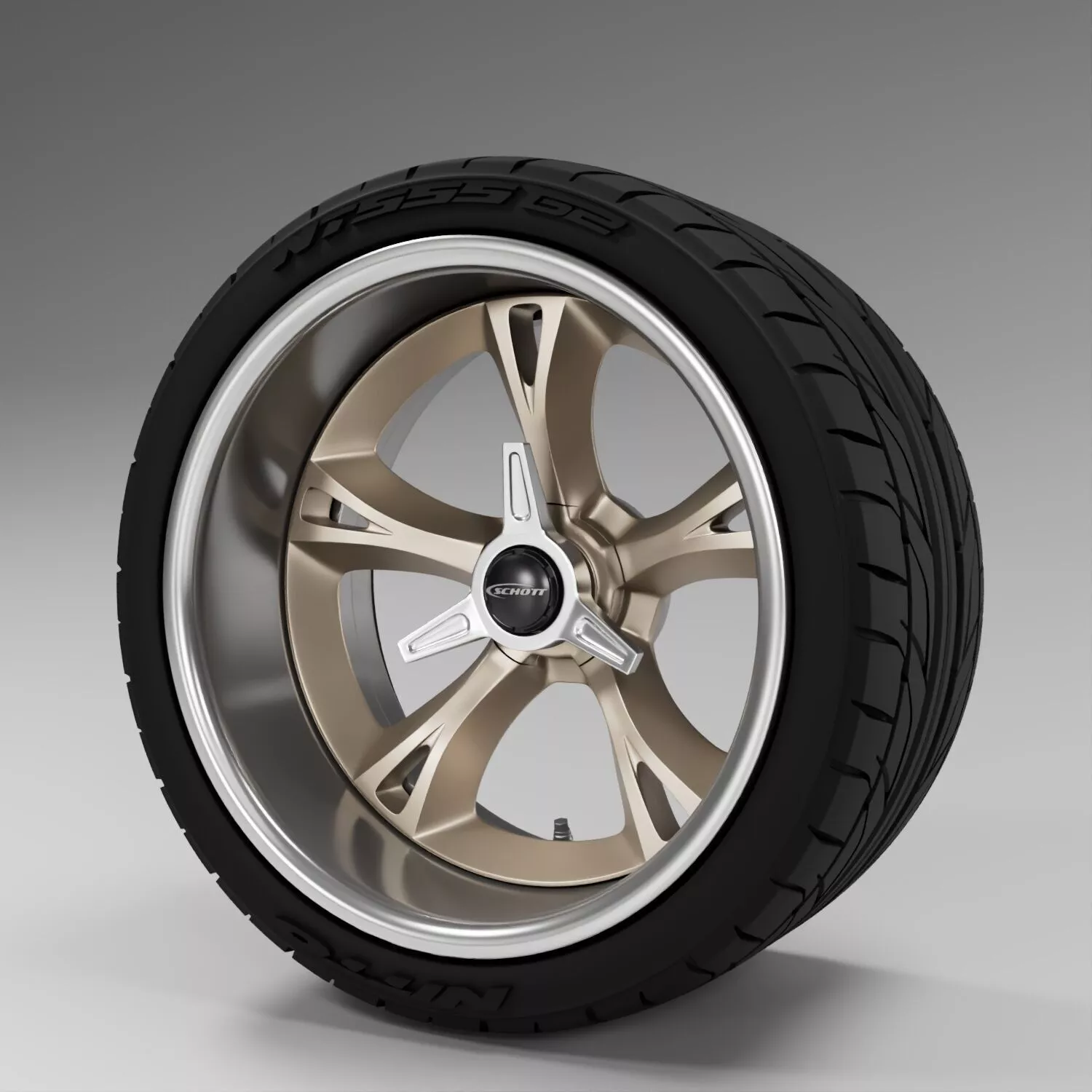 1-24th 18-20 inches 2P Schott MACH V and Nitto NT555 G2 3D print model