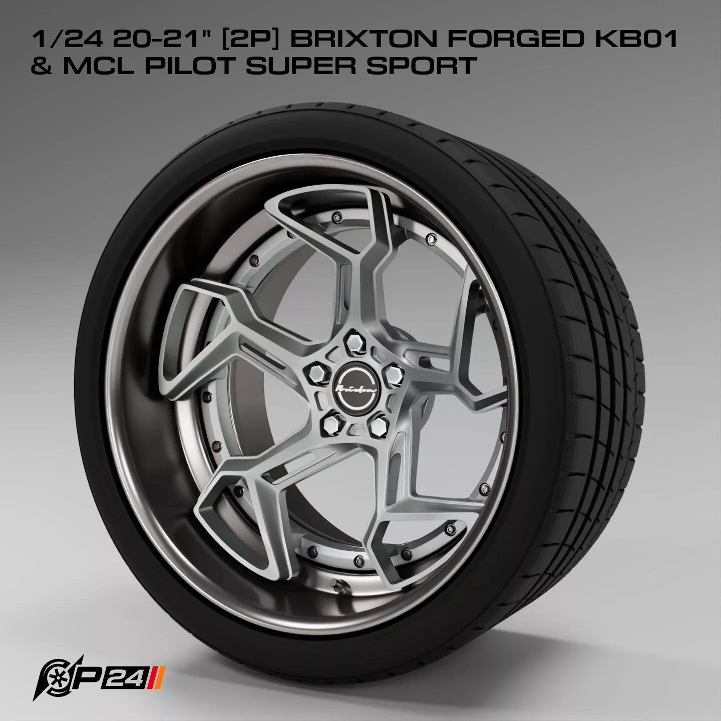 1-24th 20-21 inches 2P Brixton Forged KB01 and MCL Pilot Supe... 3D print model