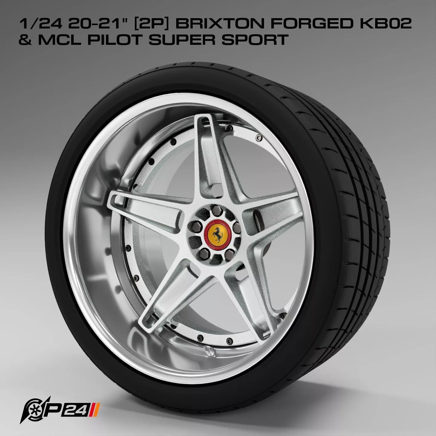 1-24th 20-21 inches 2P Brixton Forged KB02 and MCL Pilot Supe... 3D print model