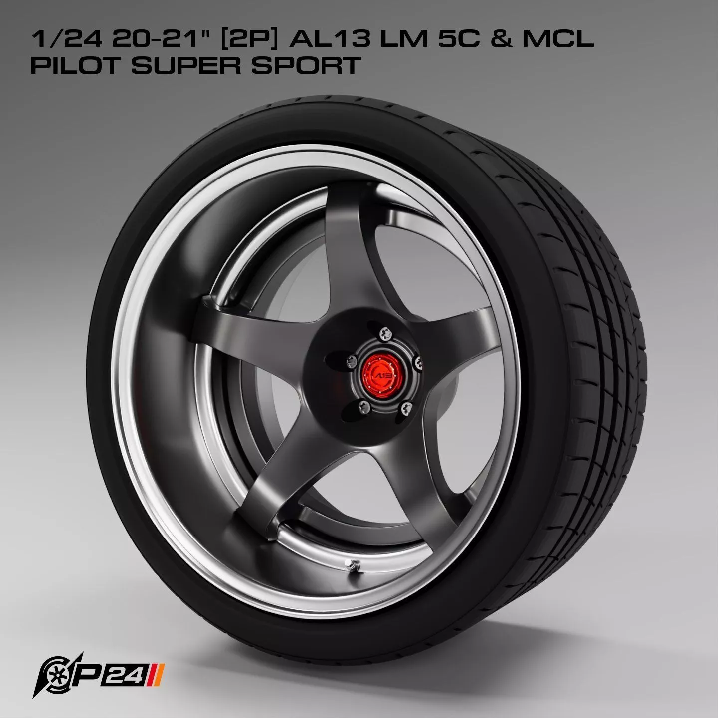 1-24th 20-21 inches 2P AL13 LM 5C and MCL Pilot Super Sport 3D print model