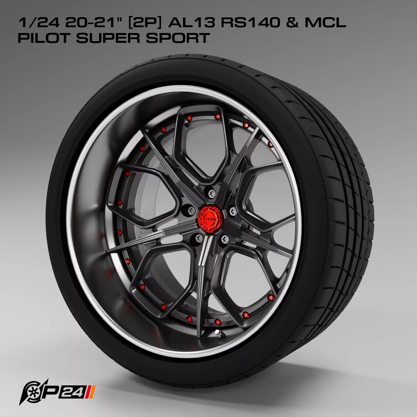 1-24th 20-21 inches 2P AL13 RS140 and MCL Pilot Super Sport 3D print model