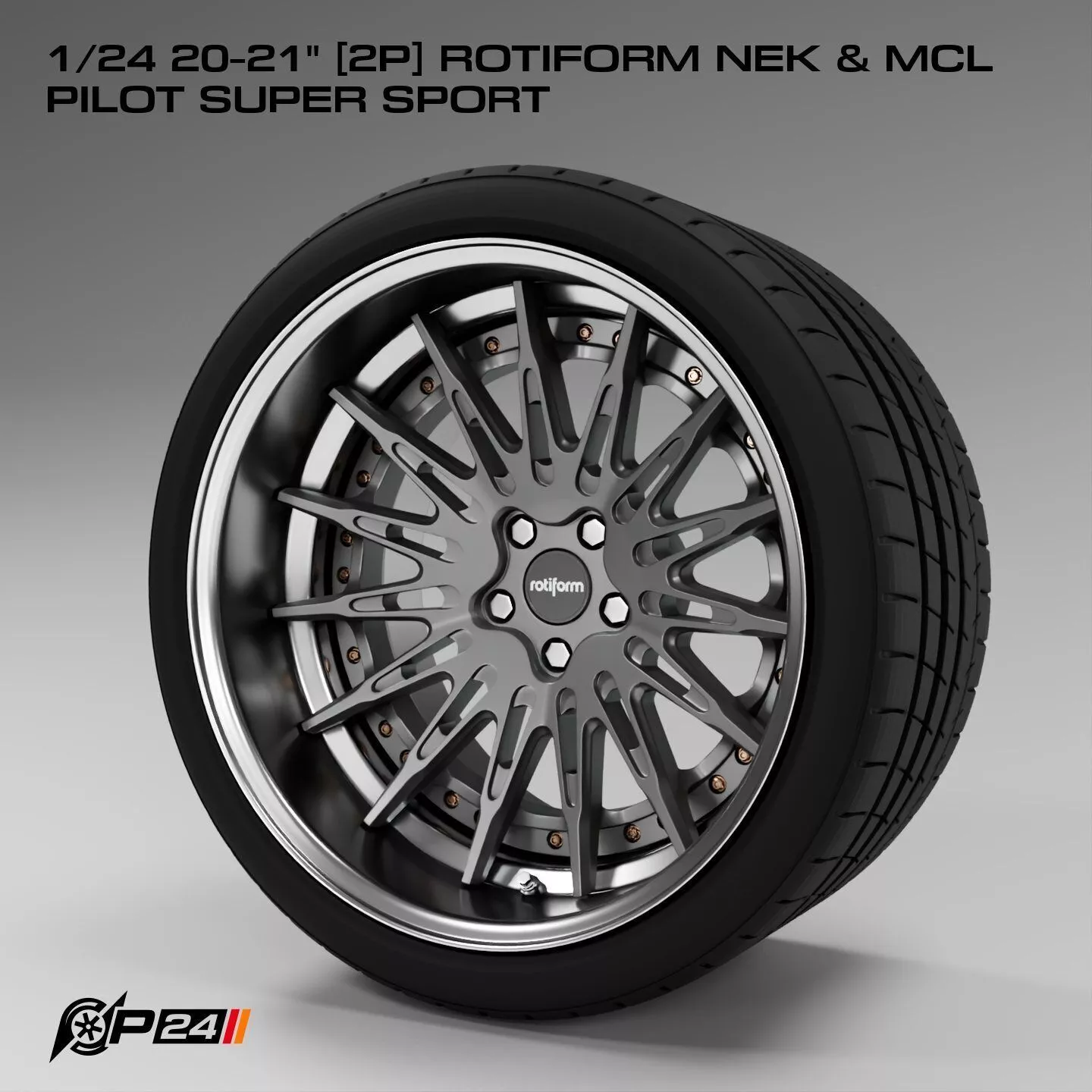 1-24th 20-21 inches 2P Rotiform NEK and MCL Pilot Super Sport 3D print model