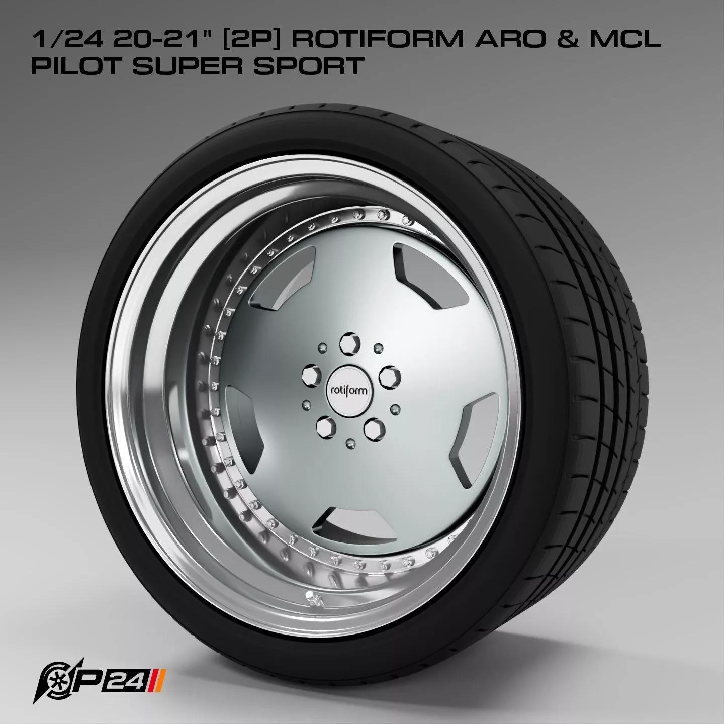 1-24th 20-21 inches 2P Rotiform ARO and MCL Pilot Super Sport 3D print model