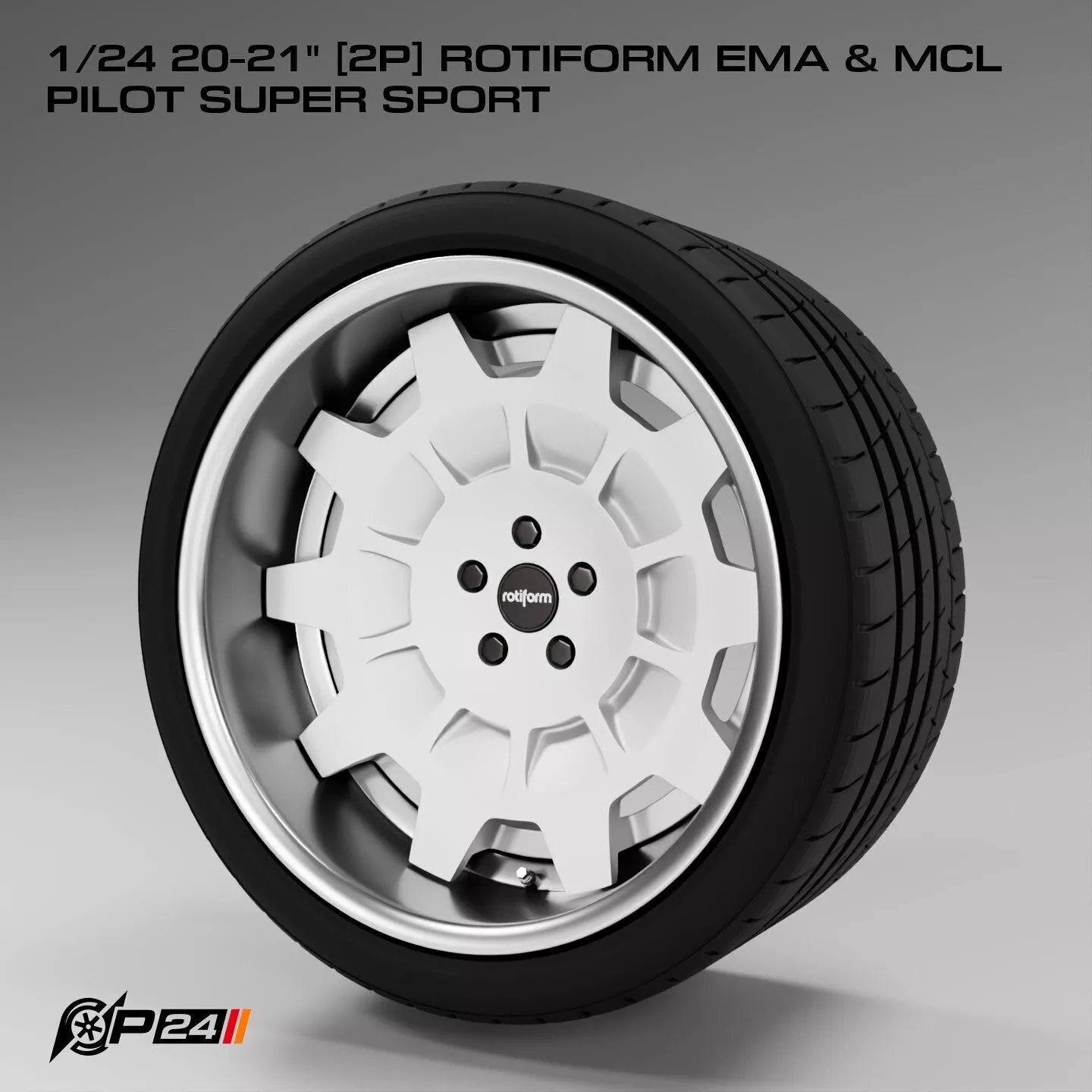 1-24th 20-21 inches 2P Rotiform EMA and MCL Pilot Super Sport 3D print model