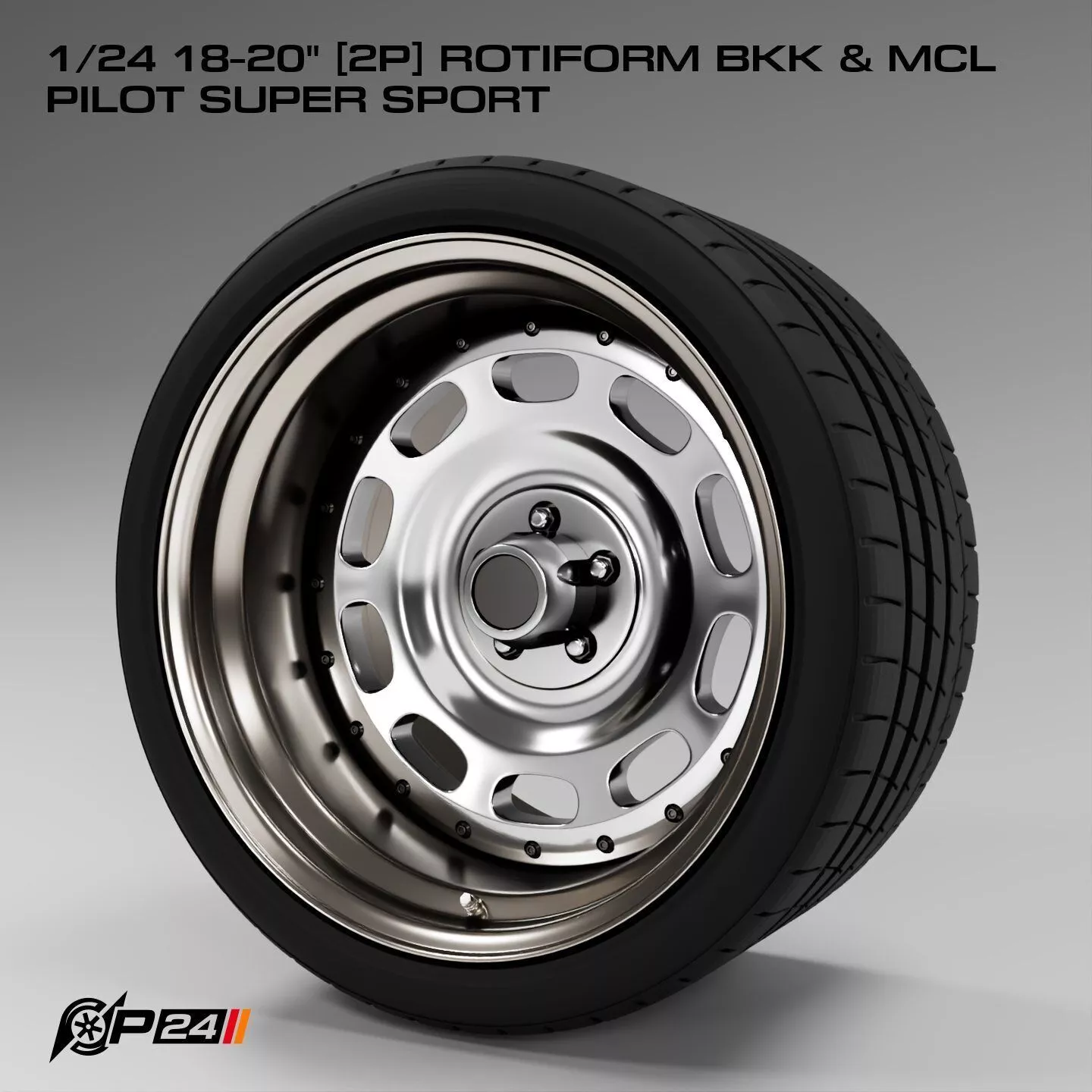 1-24th 18-20 inches 2P Rotiform BKK and MCL Pilot Super Sport 3D print model