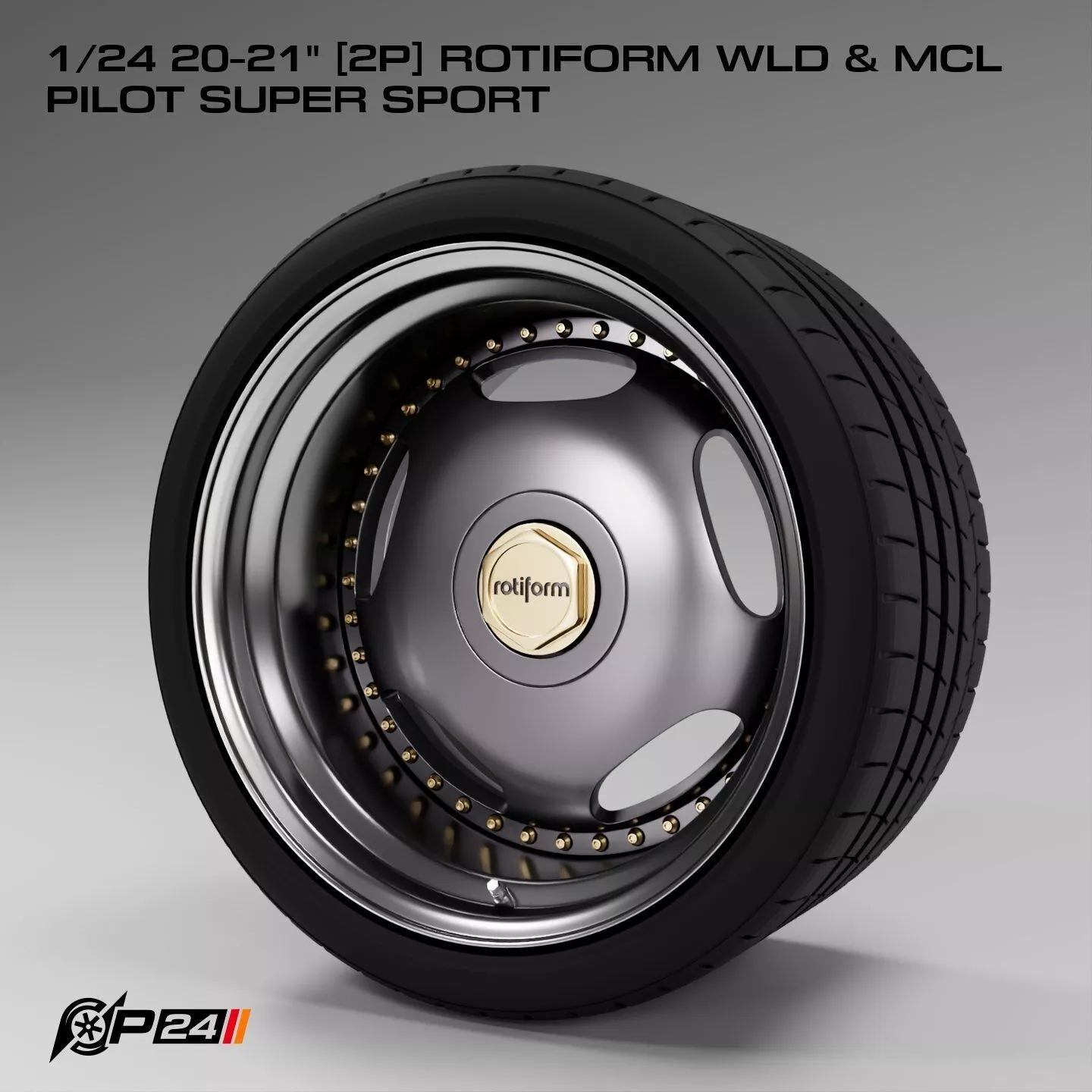 1-24th 20-21 inches 2P Rotiform WLD and MCL Pilot Super Sport 3D print model