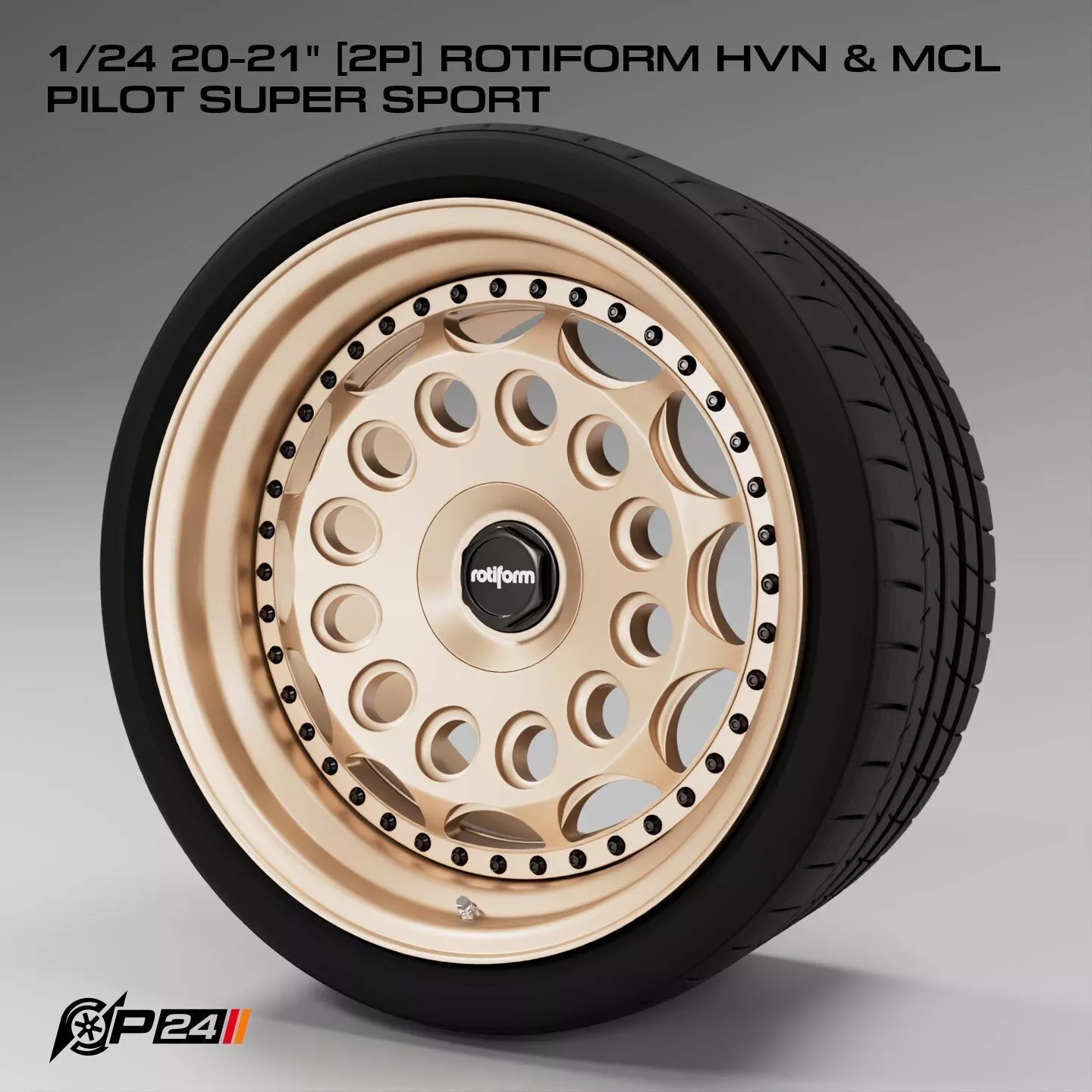 1-24th 20-21 inches 2P Rotiform HVN and MCL Pilot Super Sport 3D print model