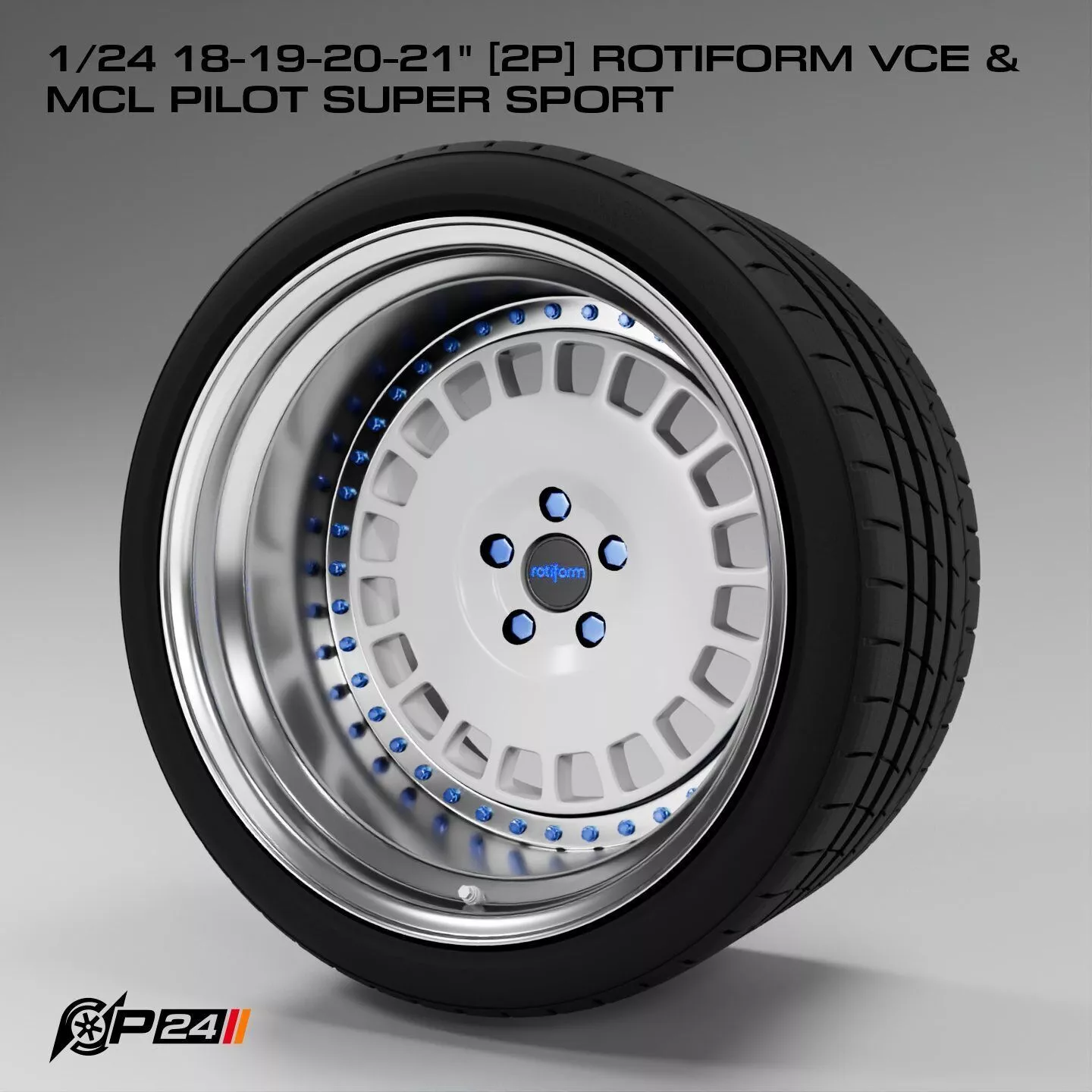 1-24th 18-19-20-21 inches 2P Rotiform VCE and MCL Pilot Super... 3D print model