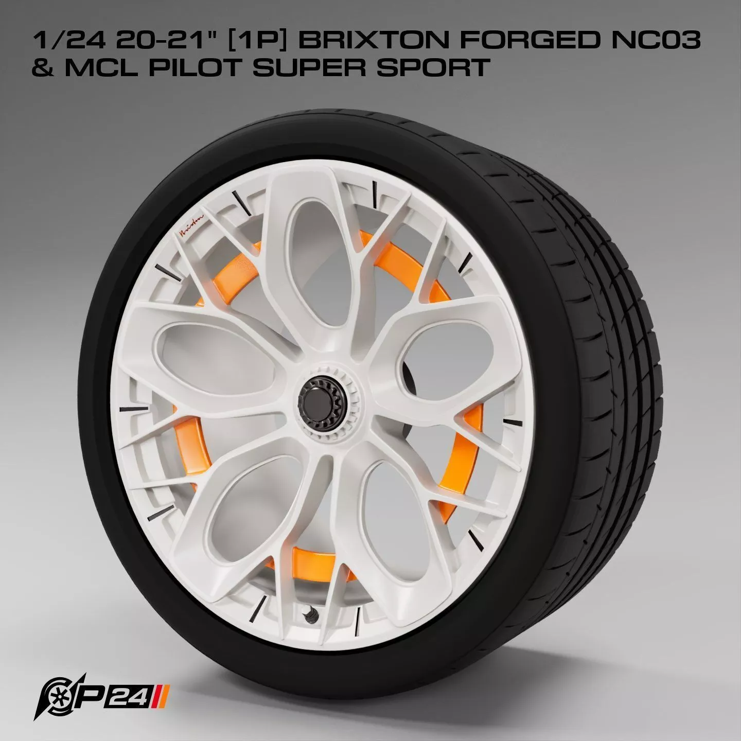 1-24th 20-21 inches 1P Brixton Forged NC03 and MCL Pilot Supe... 3D print model