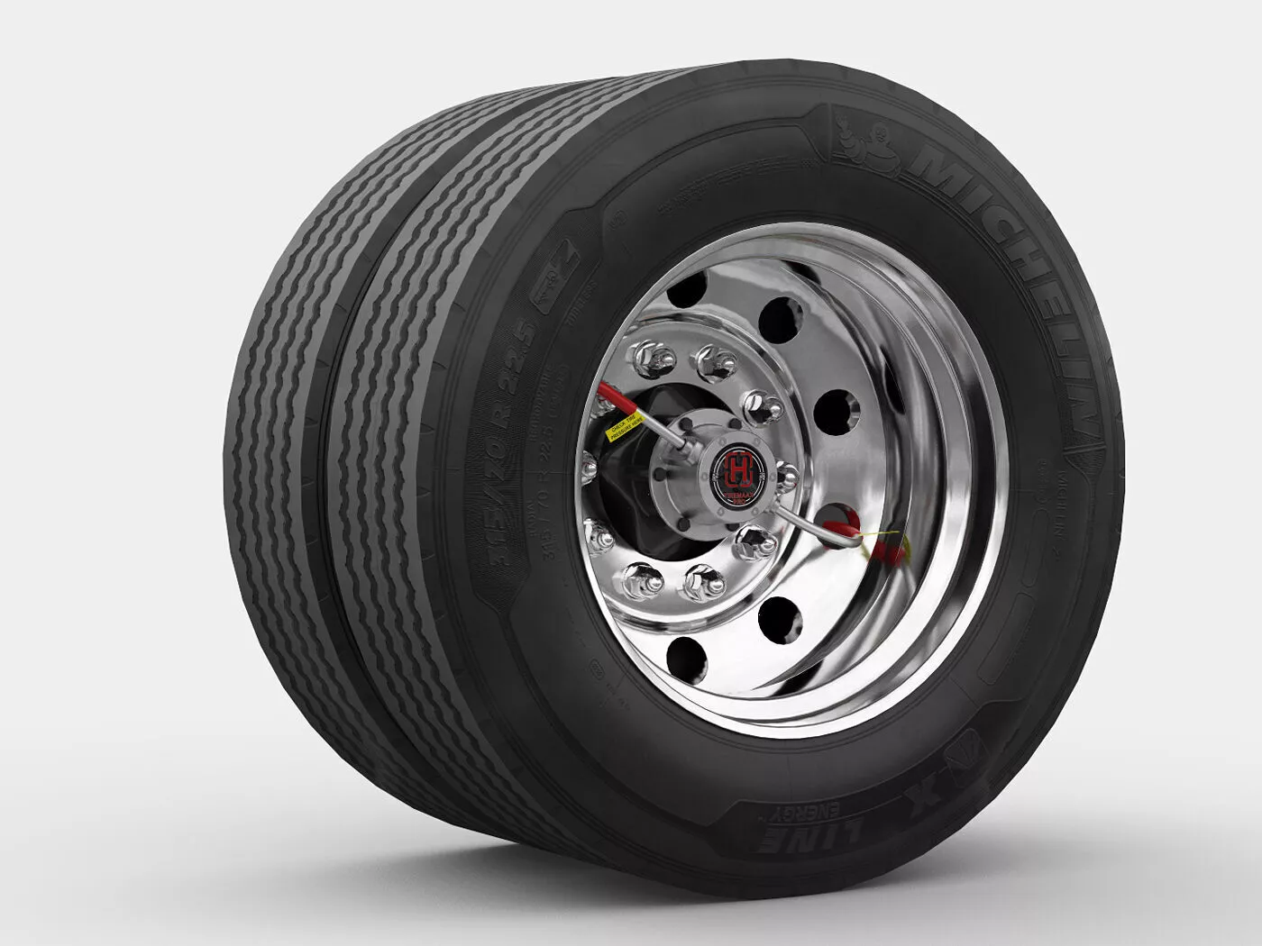 Truck Trailer Wheel 3D model