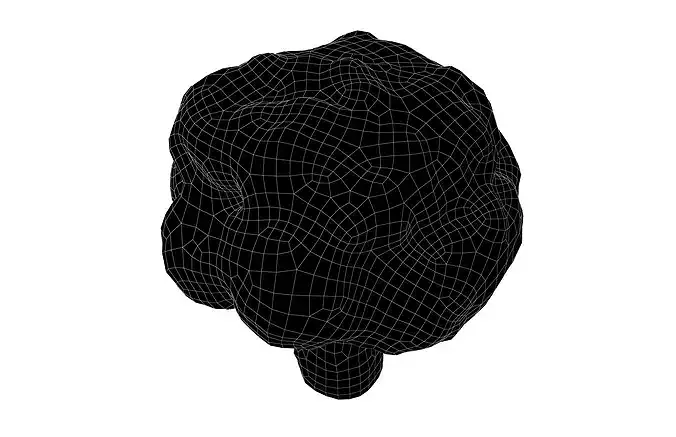 Cartoon Broccoli v2 001 Low-poly 3D model 7