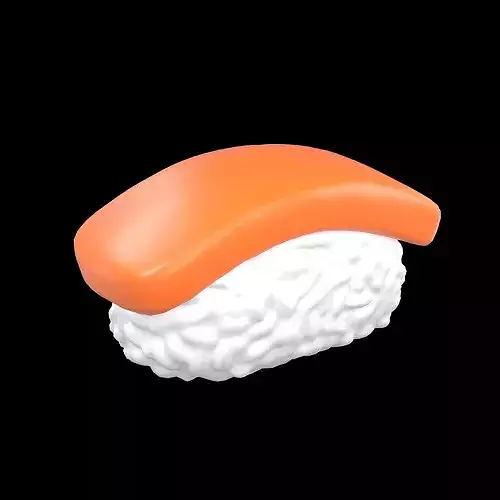 Sushi Icon v1 001 Low-poly 3D model