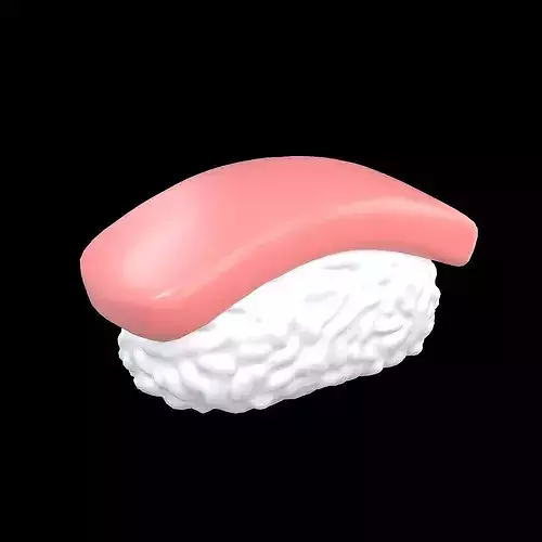 Sushi Icon v1 003 Low-poly 3D model