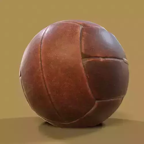 Dark Leather Ball Weight Lifting Training