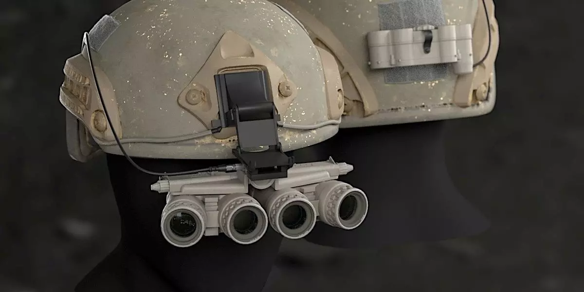 SOLDIER Helmet Night vision goggles 3D model_0