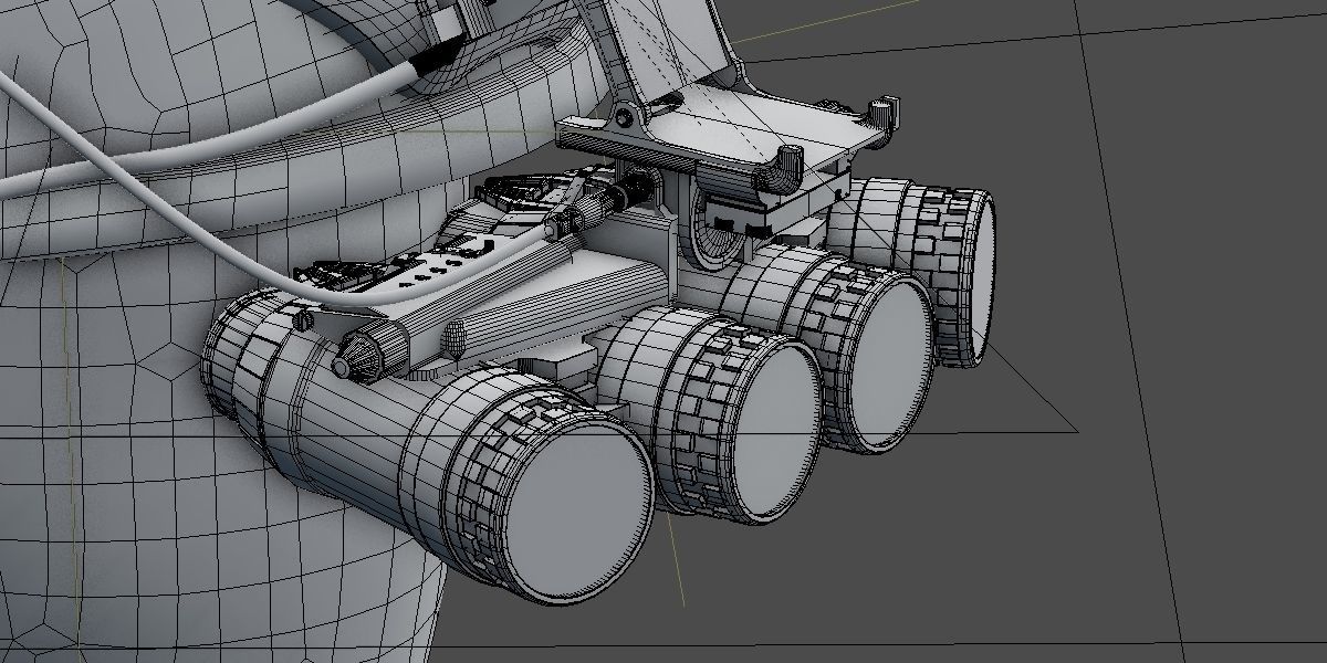 SOLDIER Helmet Night vision goggles 3D model_3