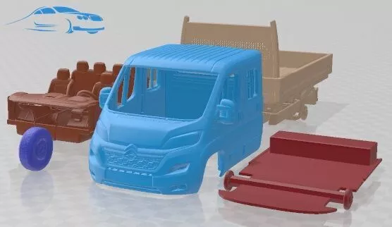 Citroen Jumper Crew Cab Truck 2023 Printable 3D print model