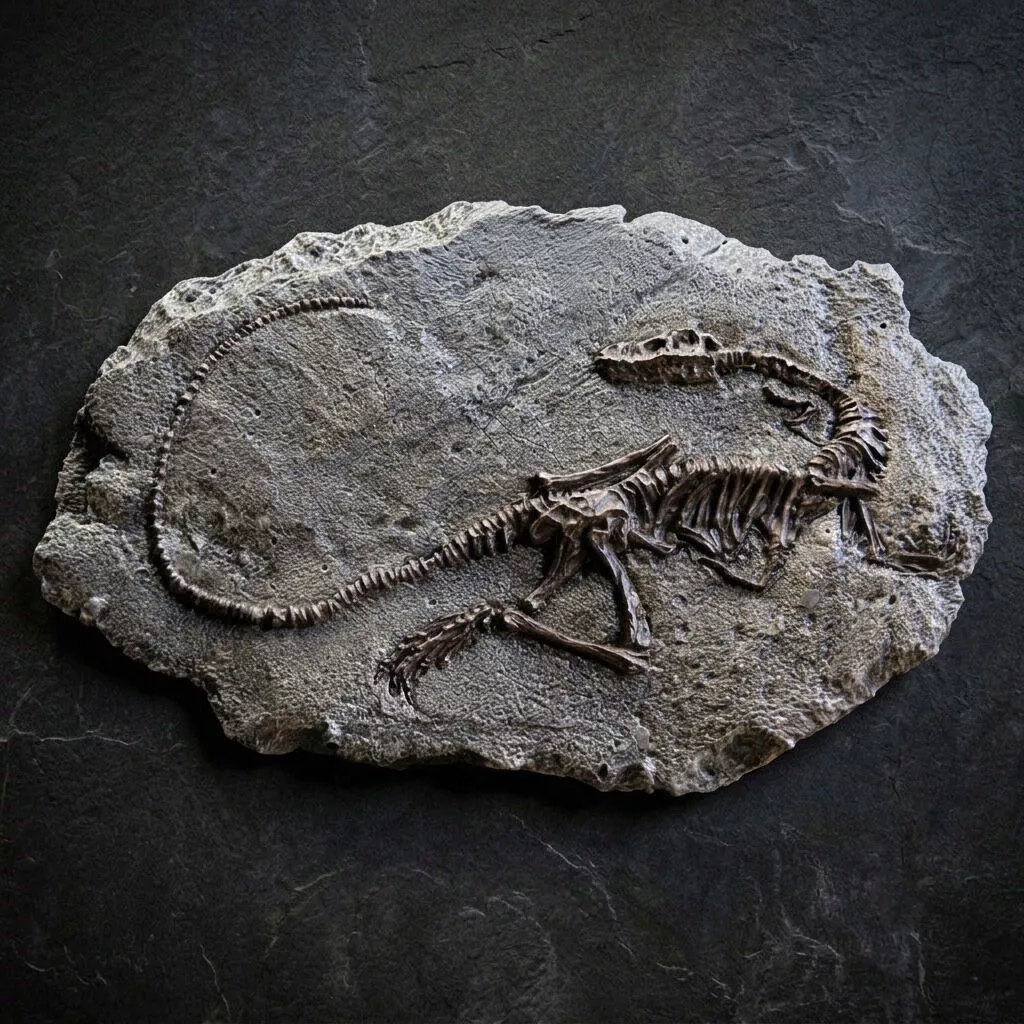 Dromaeosaur Dinosaur Fossil Slab 3D print model