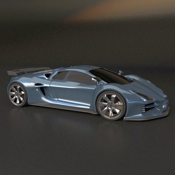 Evonius supercar concept 3D model_4