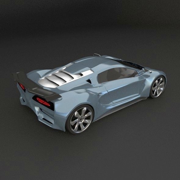 Evonius supercar concept 3D model_3