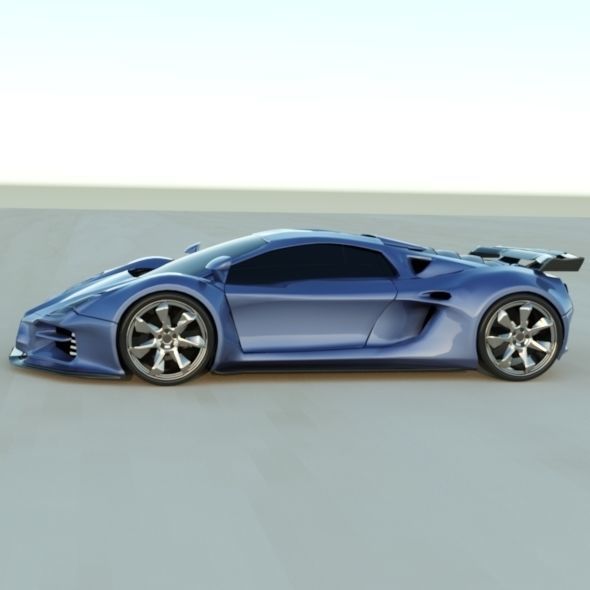 Evonius supercar concept 3D model_1