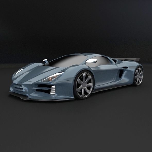 Evonius supercar concept 3D model_9