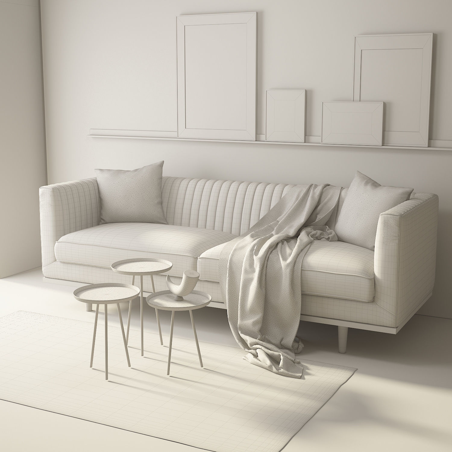 Living Room 122 Interior 3D model_2