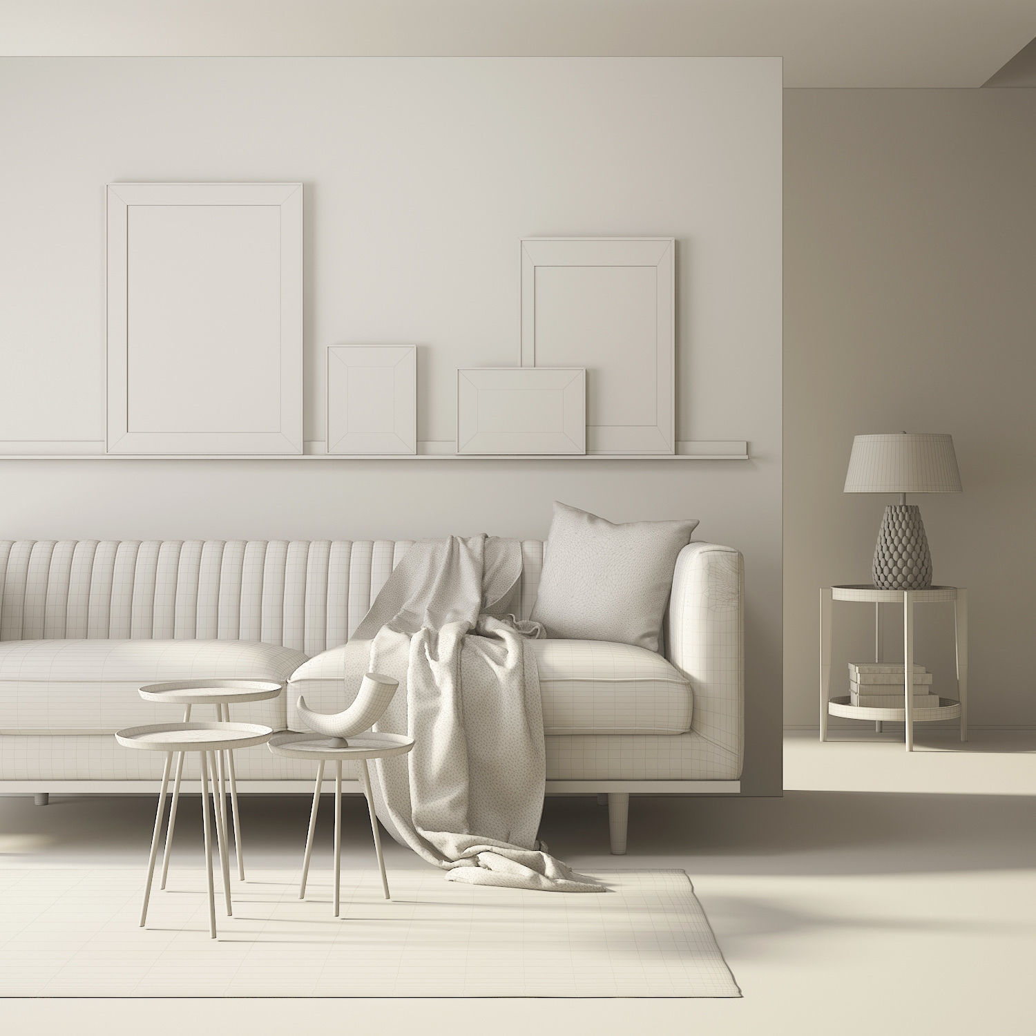 Living Room 122 Interior 3D model_1