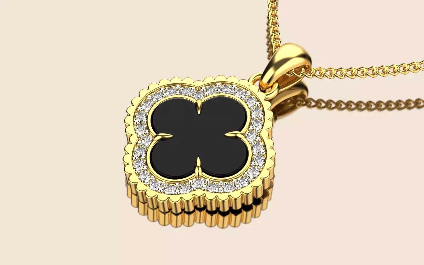 Vintage pendant 010 3D print model