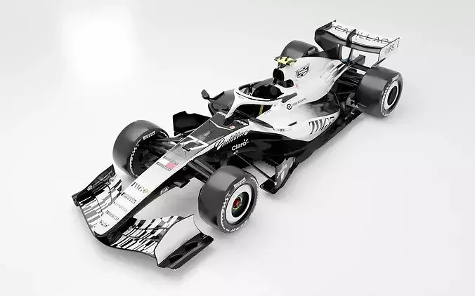 F1 Racing Car Cadillac 2026 MAC-26 Low-poly 3D model