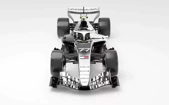 F1 Racing Car Cadillac 2026 MAC-26 Low-poly 3D model 2