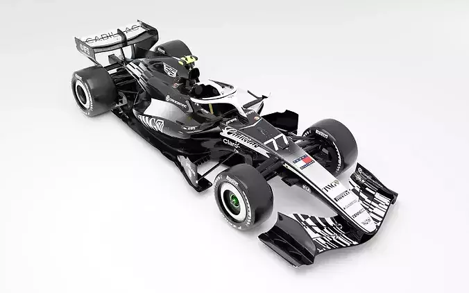 F1 Racing Car Cadillac 2026 MAC-26 Low-poly 3D model 3