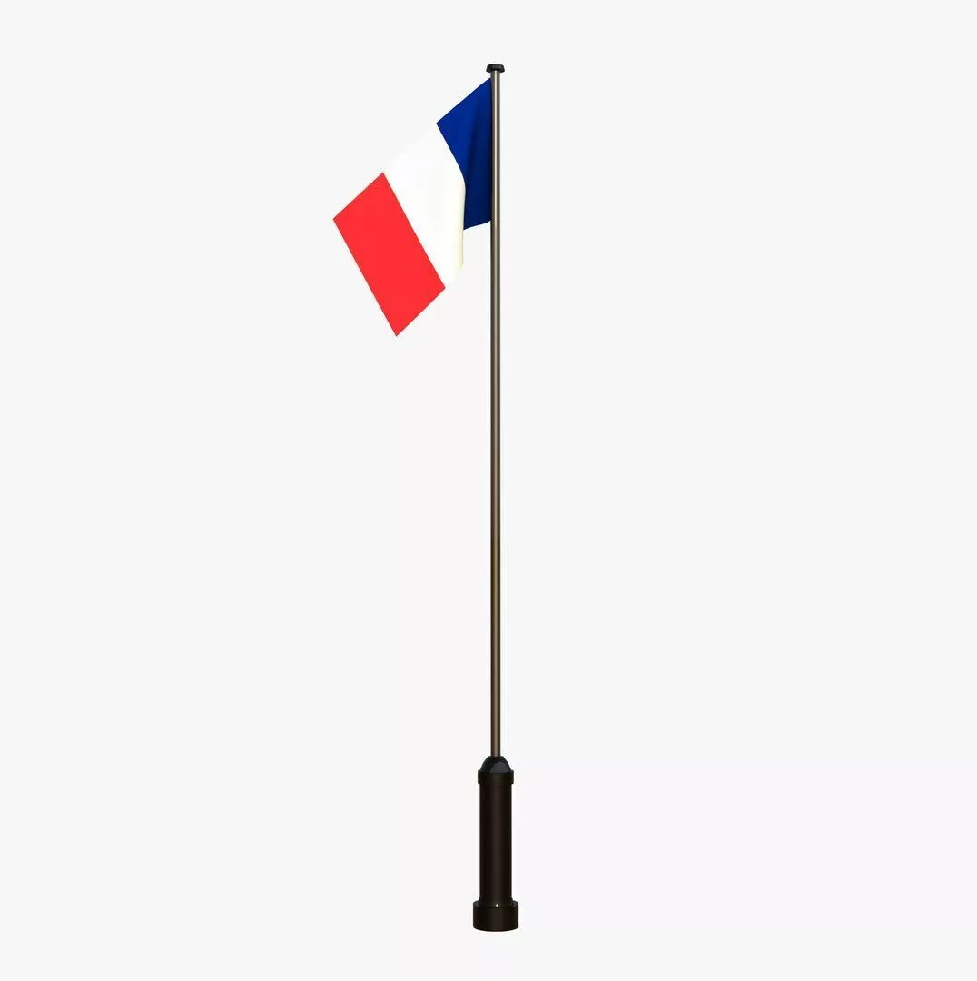 French flag Free 3D model