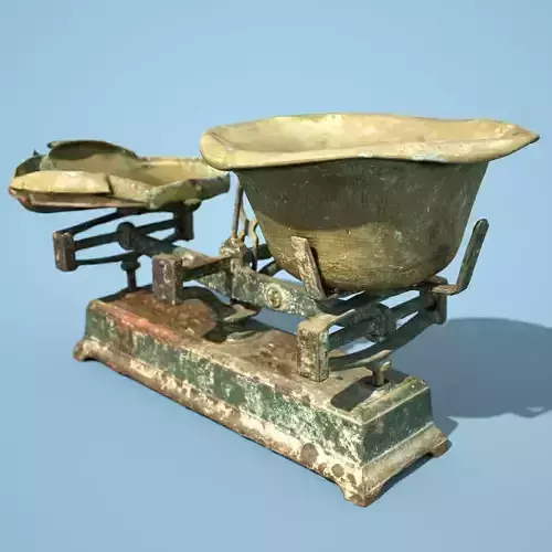 Old Rusty Scale 2 Low-poly 3D model
