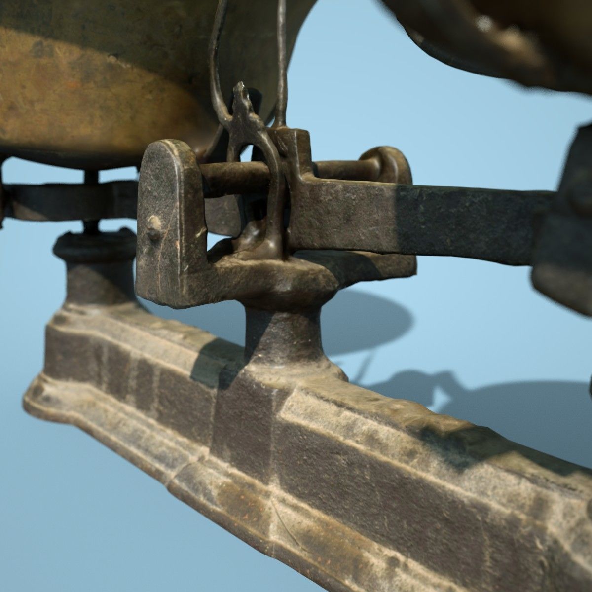 Old Rusty Scale 3 Low-poly 3D model_1