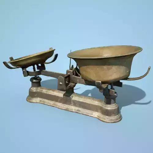 Old Rusty Scale 3 Low-poly 3D model