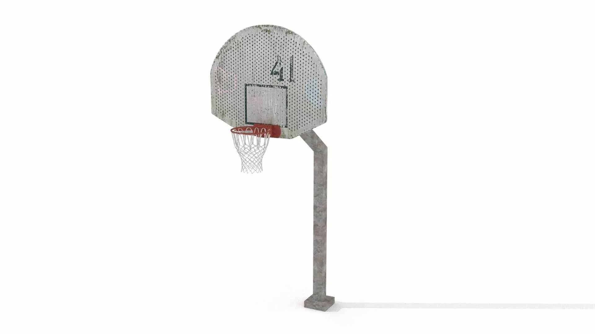 Realistic Outdoor Basketball Stand Low-poly 3D model