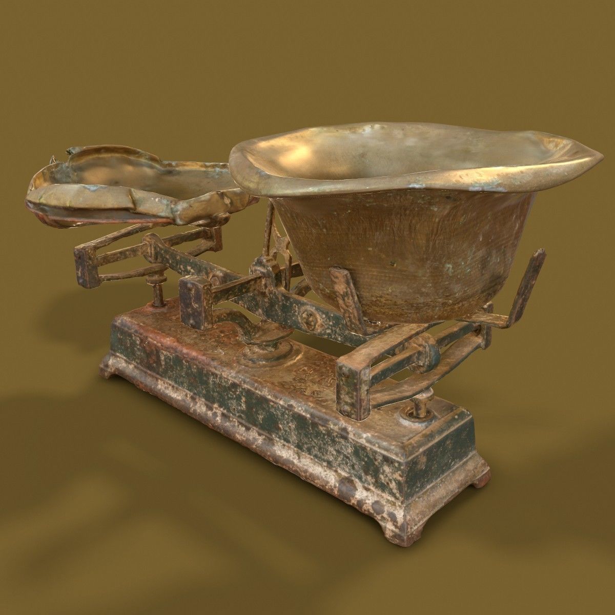 3 Old Rusty Scale Collection Low-poly 3D model_20