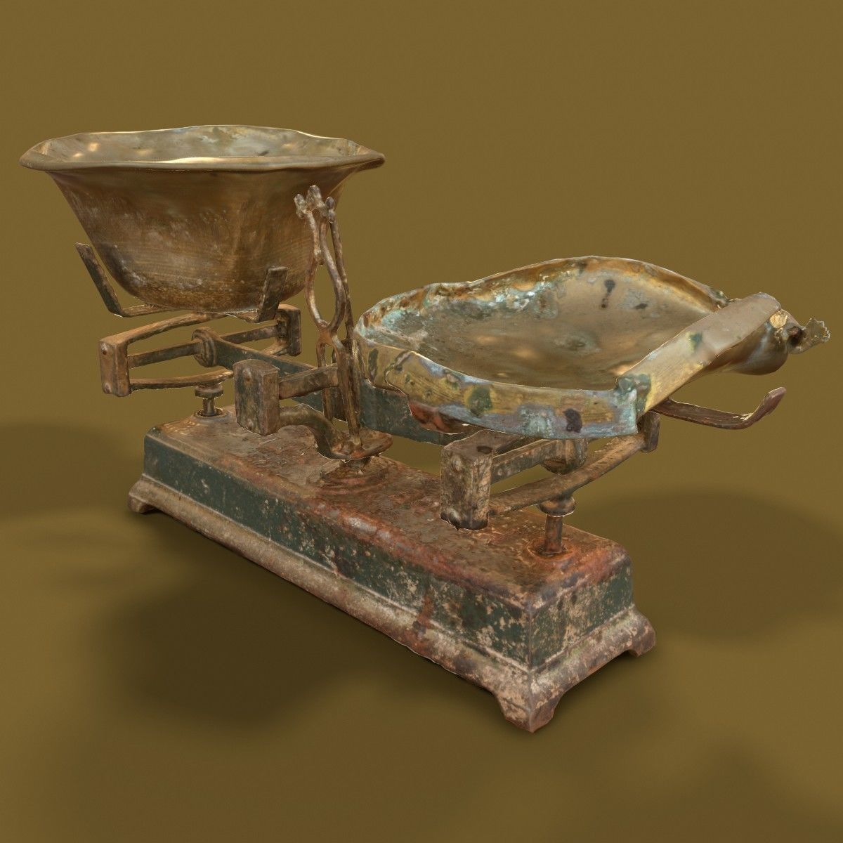 3 Old Rusty Scale Collection Low-poly 3D model_22