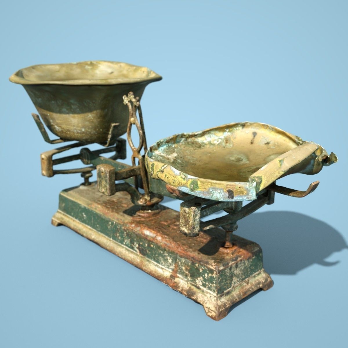 3 Old Rusty Scale Collection Low-poly 3D model_15