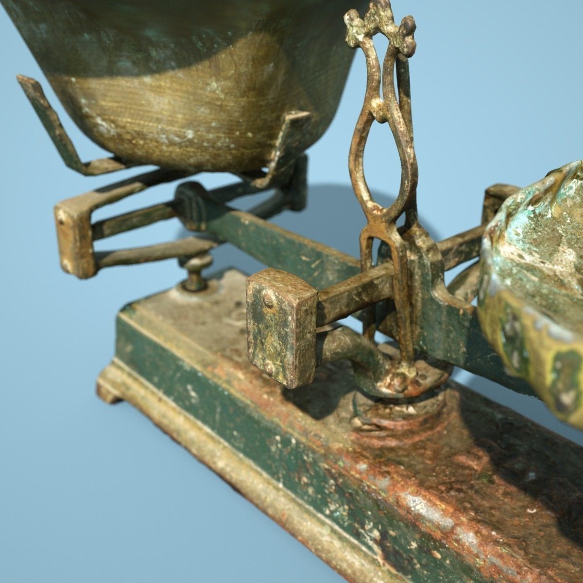 3 Old Rusty Scale Collection Low-poly 3D model_8