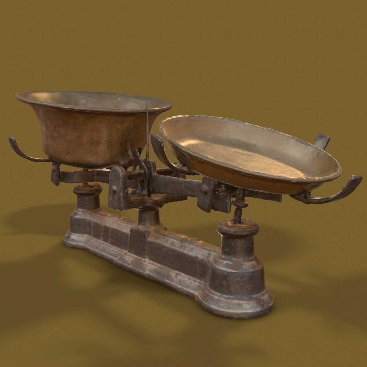 3 Old Rusty Scale Collection Low-poly 3D model_25