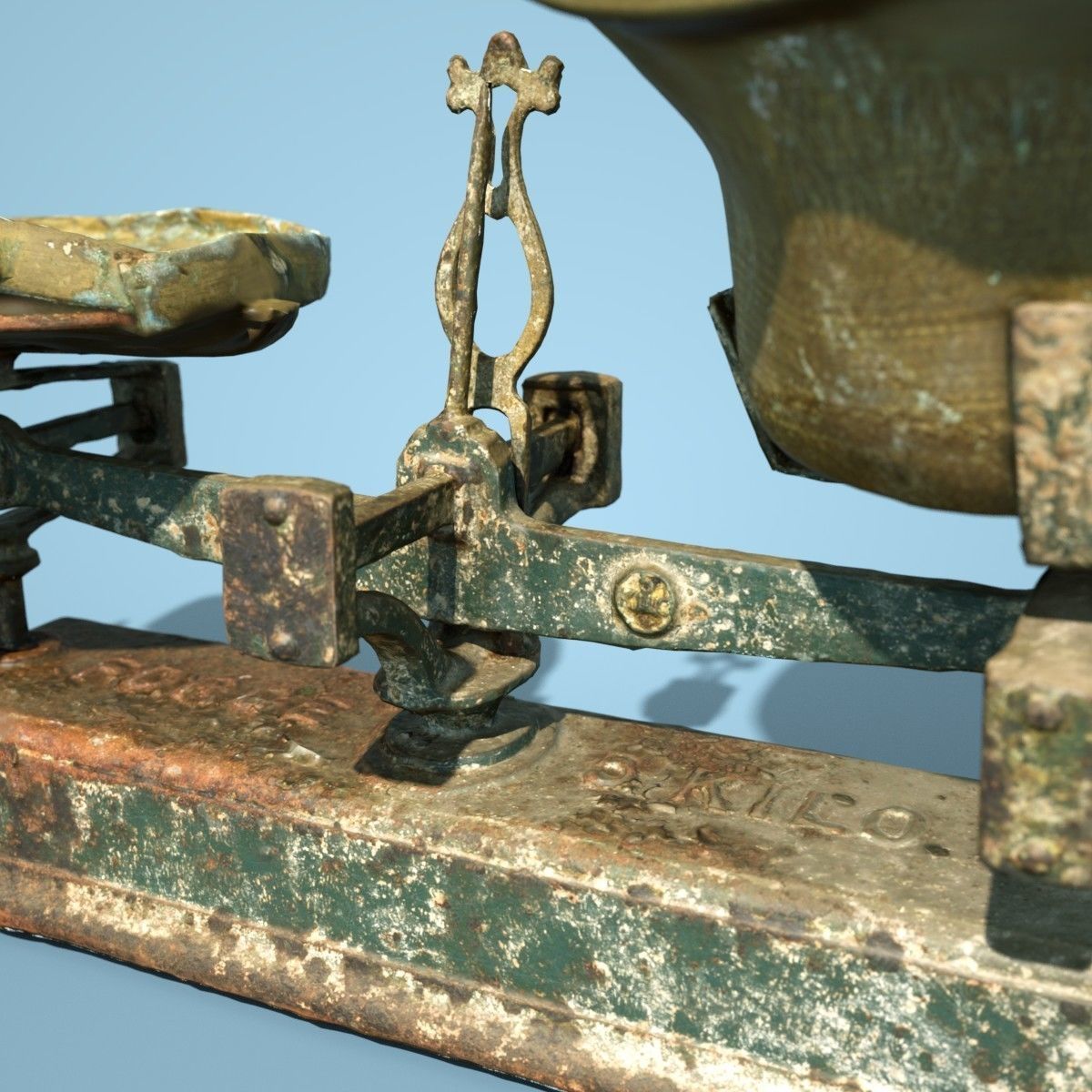 3 Old Rusty Scale Collection Low-poly 3D model_16