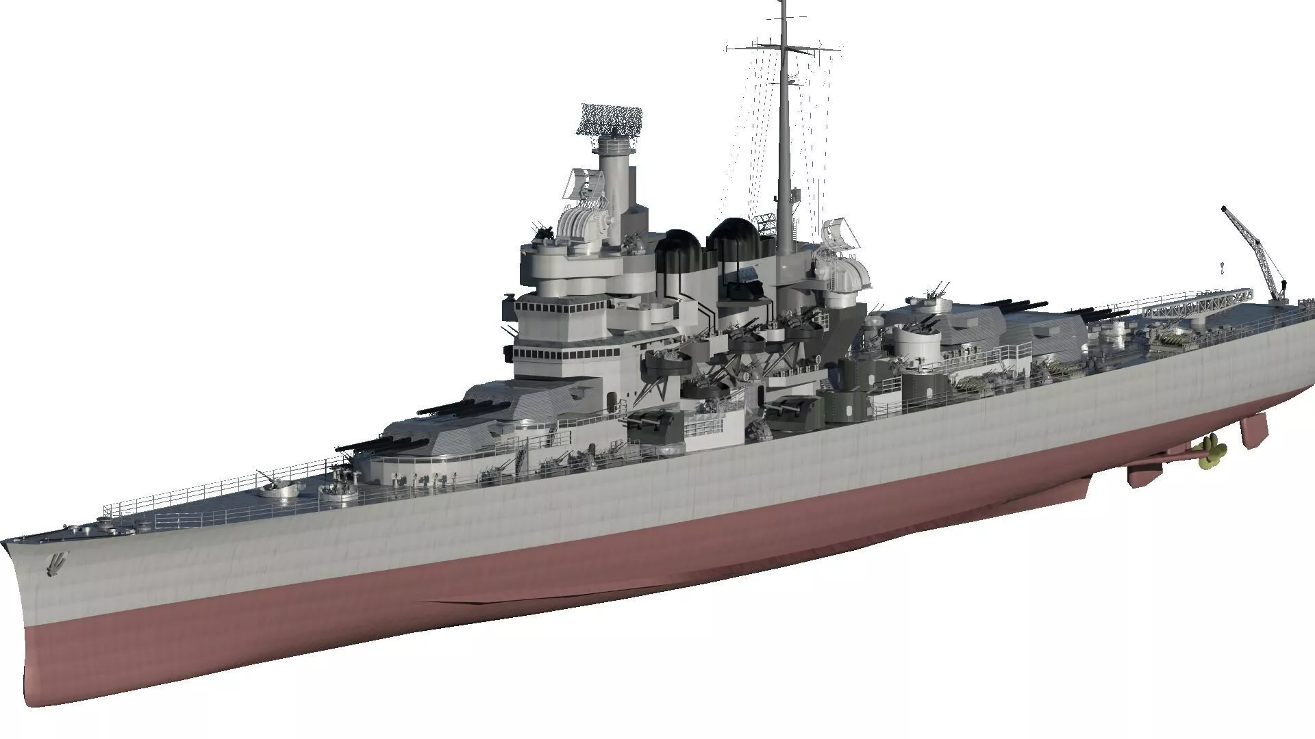 WW2 US NAVY DESTROYER BASED ON CLEMSON CLASS 3D model