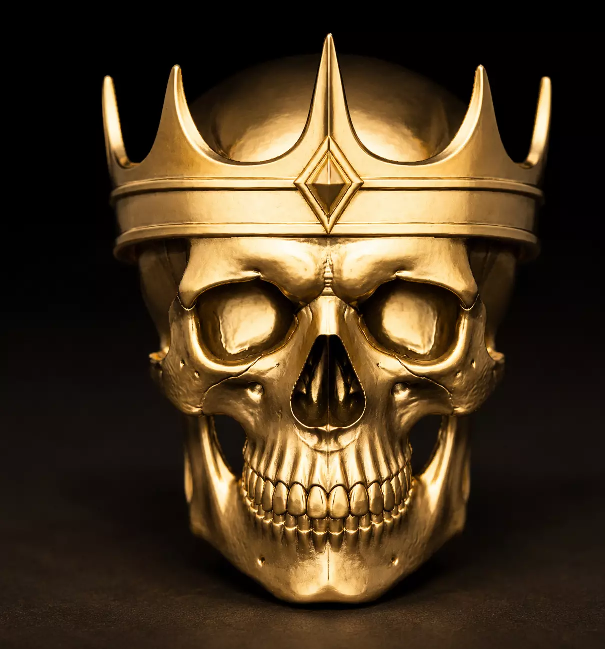 Crowned Skull 3D print model